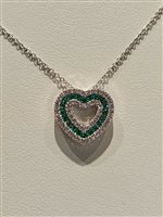 Collana Davite & Delucchi Donna in Oro bianco Smeraldo CLN010542SM
